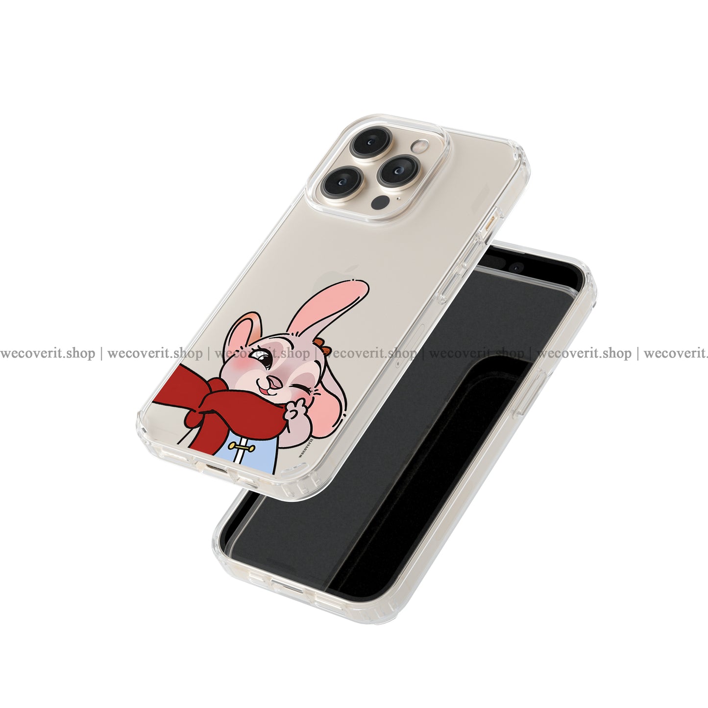 rabbit character transparent Mobile Cover